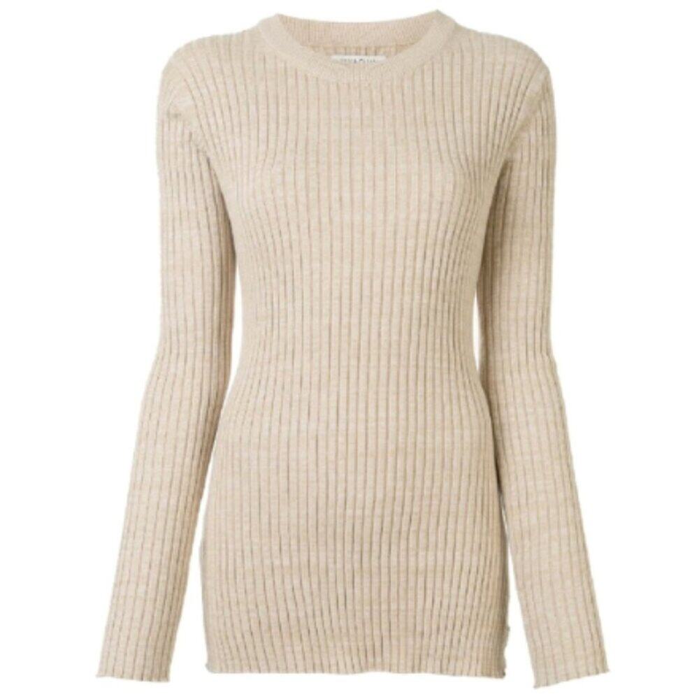 Anna Quan Mika Ribbed Knit Top 6 Braun Long Sleeve 6
